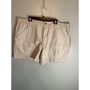 RedHead Beachcomber Men's Tan Size 46 Cargo Elastic Waist Shorts